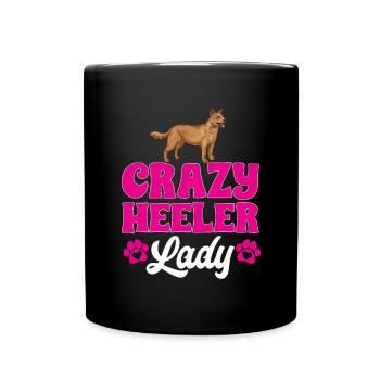 Australian Cattle Dog Red Blue Heeler - Full Colour Mug - black - Front