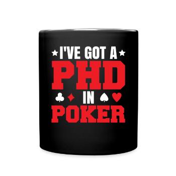 Joueur de poker Texas Hold’Em - Mug uni - noir - Devant