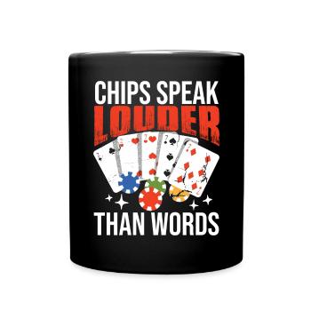 Funny Poker Texas Hold’em - Mug uni - noir - Devant
