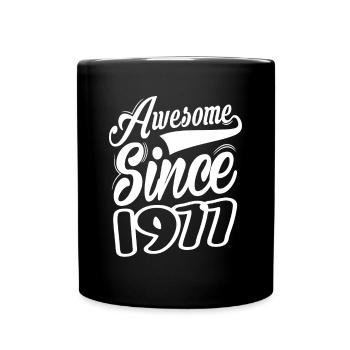 Génial depuis 1977 - Mug uni - noir - Devant