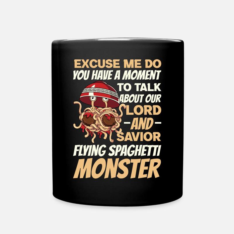 FSM Pastafarianism - Full Colour Mug - black