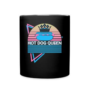 Hot-dog Hotdog Rétro - Mug uni - noir - Devant