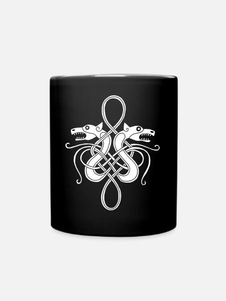 Hydre viking blanche - Mug uni - noir