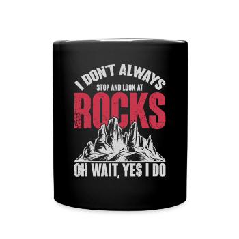 Funny Geologist Gift Professor Rock Collector Geol - Full Colour Mug - black - Front