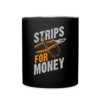 Powerline Electrical Father’s Day Electricians Gif - Full Colour Mug - black - Front