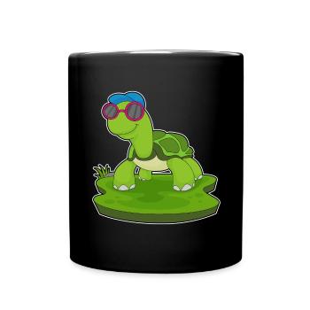 Turtle Sunglasses - Full Colour Mug - black - Front