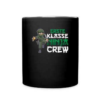 Erste Klasse Ninja Crew Schulkind 1. Klasse - Tasse einfarbig - Schwarz - Vorne