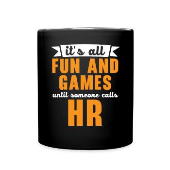 HR Manager Human Resource Employee Job Profession - Full Colour Mug - black - Front