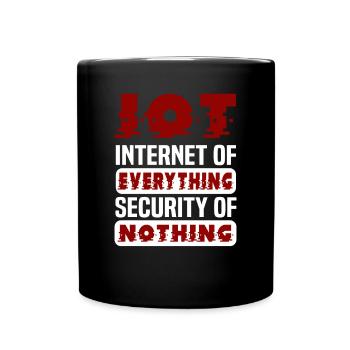 Internet Of Things IOT Programmer Admin IT - Full Colour Mug - black - Front