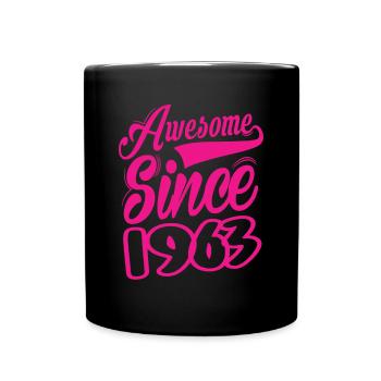 Génial depuis 1963 - Mug uni - noir - Devant