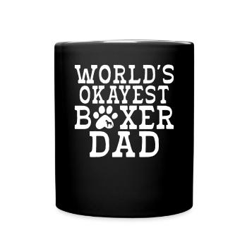 Boxer Hund Geschenke - Tasse einfarbig - Schwarz - Vorne