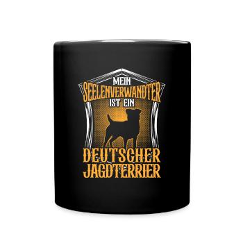 Mein Deutscher Jagdterrier ist Seelenverwandter - Tasse einfarbig - Schwarz - Vorne