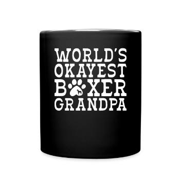 Boxer Hund Geschenke - Tasse einfarbig - Schwarz - Vorne