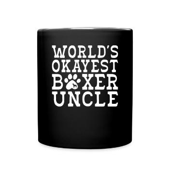 Boxer Hund Geschenke - Tasse einfarbig - Schwarz - Vorne