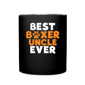 Boxer Hund Geschenke - Tasse einfarbig - Schwarz - Vorne