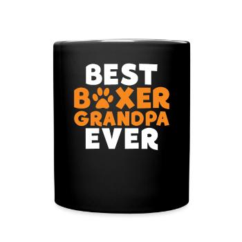 Boxer Hund Geschenke - Tasse einfarbig - Schwarz - Vorne