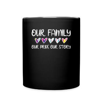 Cadeau de chemise LGBTQ+ Mois LGBT - Mug uni - noir - Devant