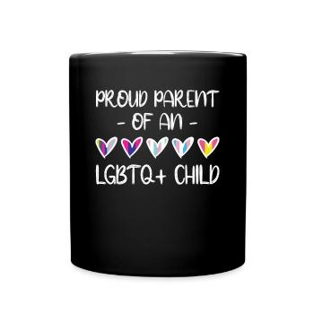 Cadeau de chemise LGBTQ+ Mois LGBT - Mug uni - noir - Devant