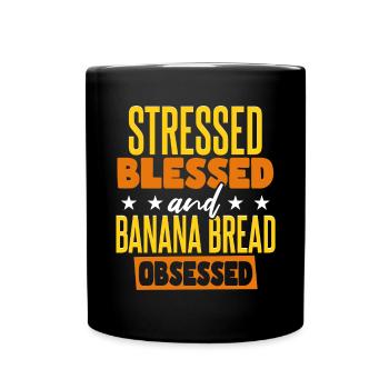 Drôle d’amateur de pain aux bananes - Mug uni - noir - Devant
