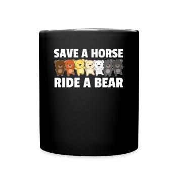 Bear Brotherhood Flag Pride LGBTQ Bears - Mug uni - noir - Devant