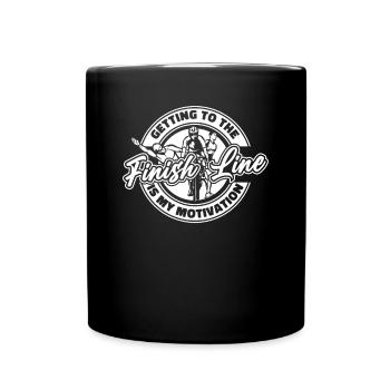 Getting To The Finish Line Motivation Training - Tasse einfarbig - Schwarz - Vorne