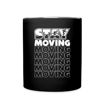 Stay Moving Triathlete Training Triathlon Bike Pro - Full Colour Mug - black - Front