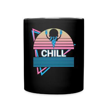 Crème glacée rétro - Mug uni - noir - Devant