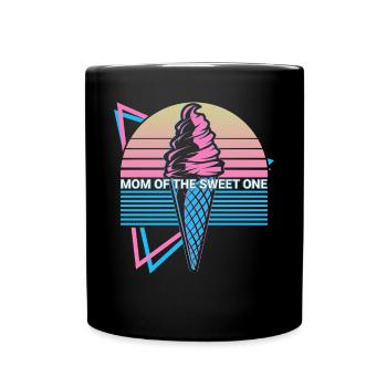Crème glacée rétro - Mug uni - noir - Devant
