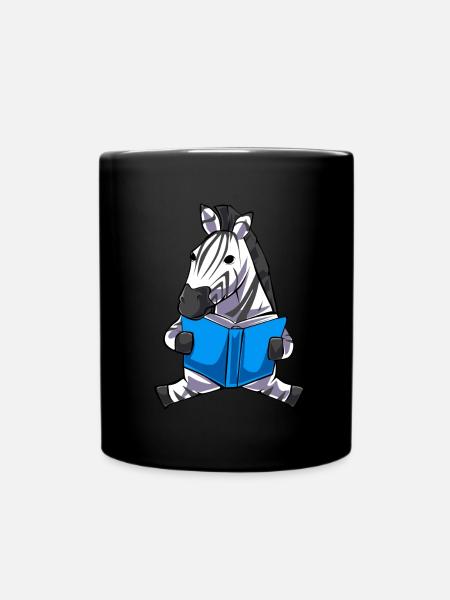 Zebra - Tasse einfarbig - Schwarz