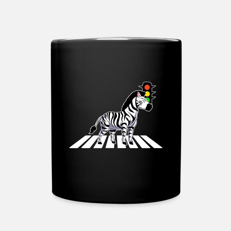 Zebra - Tasse einfarbig - Schwarz
