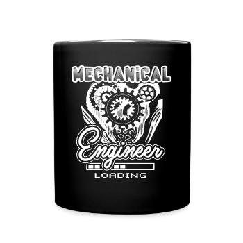 Mechanical Engineer Mechanical Engineer Loading - Full Colour Mug - black - Front