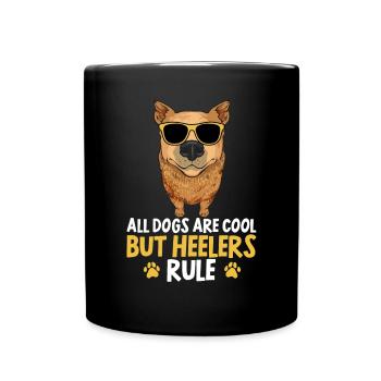 Bouvier australien Red Blue Heeler - Mug uni - noir - Devant