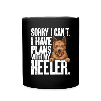 Australian Cattle Dog Red Blue Heeler - Full Colour Mug - black - Front
