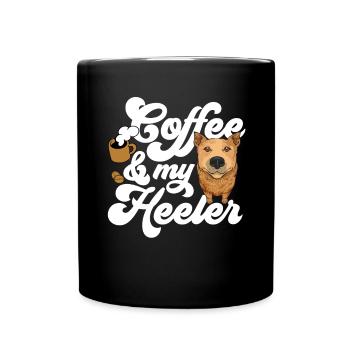 Australian Cattle Dog Red Blue Heeler - Full Colour Mug - black - Front