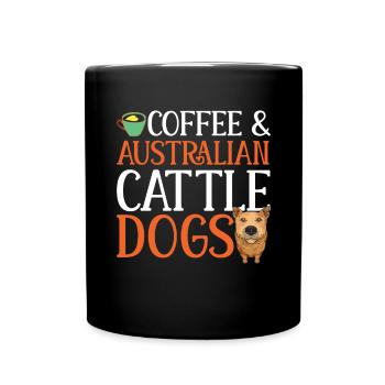 Australian Cattle Dog Red Blue Heeler - Tasse einfarbig - Schwarz - Vorne
