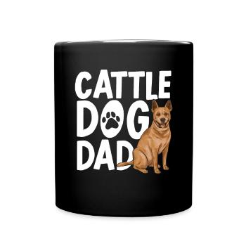 Australian Cattle Dog Red Blue Heeler - Full Colour Mug - black - Front