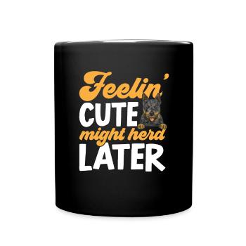 Bouvier australien Red Blue Heeler - Mug uni - noir - Devant