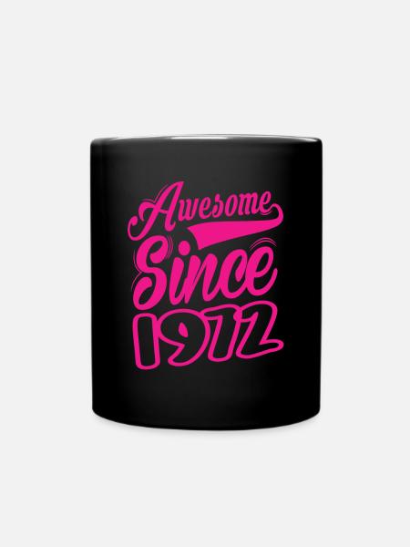 Awesome Since 1972 - Tasse einfarbig - Schwarz