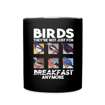 Lustiges Vogelbeobachtungszitat Vogelbeobachtung - Tasse einfarbig - Schwarz - Vorne
