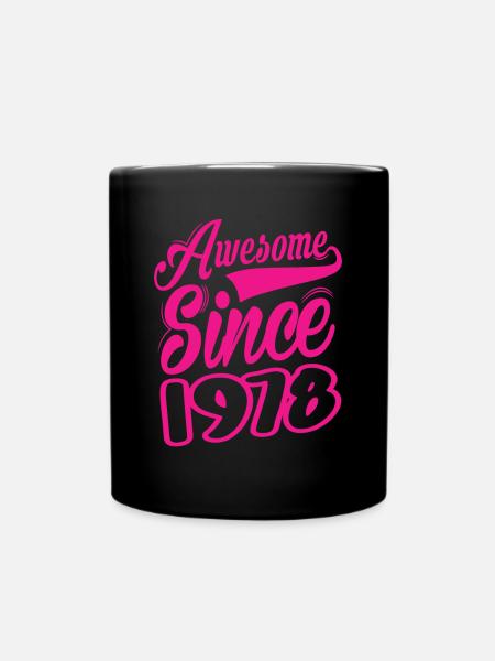 Awesome Since 1978 - Tasse einfarbig - Schwarz