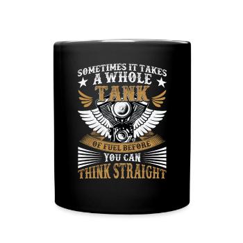 Motorcycle Biker Lover Motorcyclist Rider - Full Colour Mug - black - Front