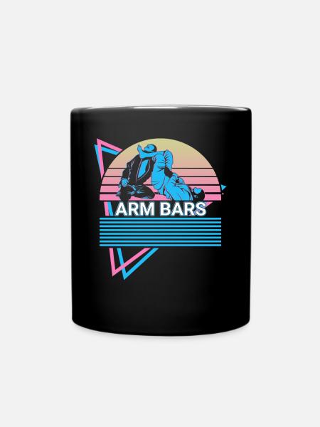 Jiu Jitsu BJJ Retro - Full Colour Mug - black