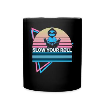 Lustiges Jiu Jitsu BJJ Retro - Tasse einfarbig - Schwarz - Vorne