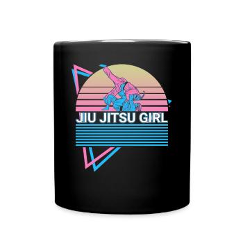 Jiu Jitsu BJJ Retro - Full Colour Mug - black - Front