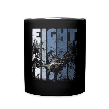 Spinosaurus 8 ans Dino 8ème anniversaire - Mug uni - noir - Devant