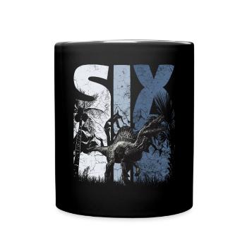 Spinosaurus 6 ans Dino 6ème anniversaire - Mug uni - noir - Devant