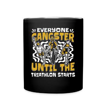 Everyone Gangster Until The Start Training Profi - Tasse einfarbig - Schwarz - Vorne