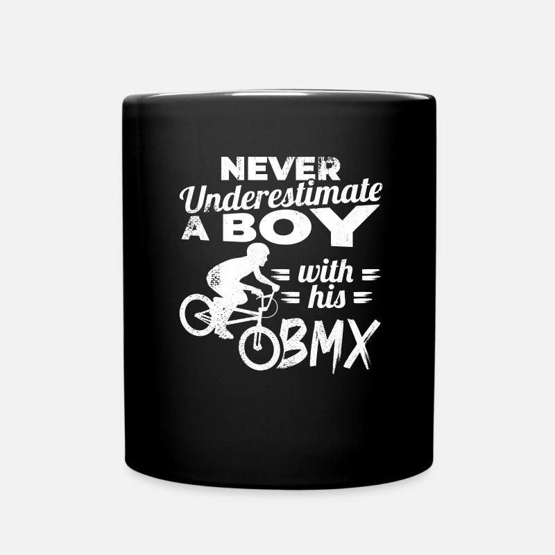 kleiner BMX Fahrer - Tasse einfarbig - Schwarz