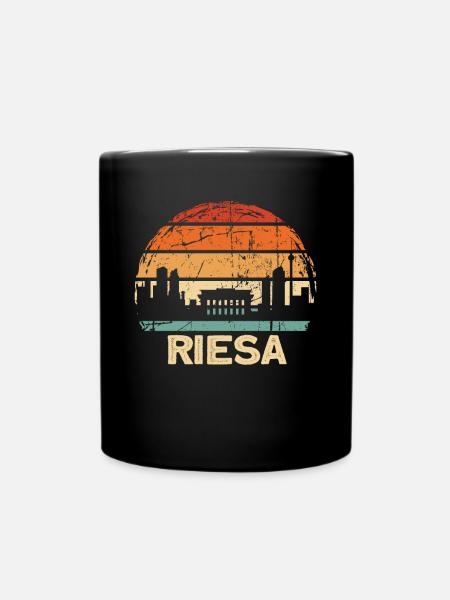 Riesa - Tasse einfarbig - Schwarz