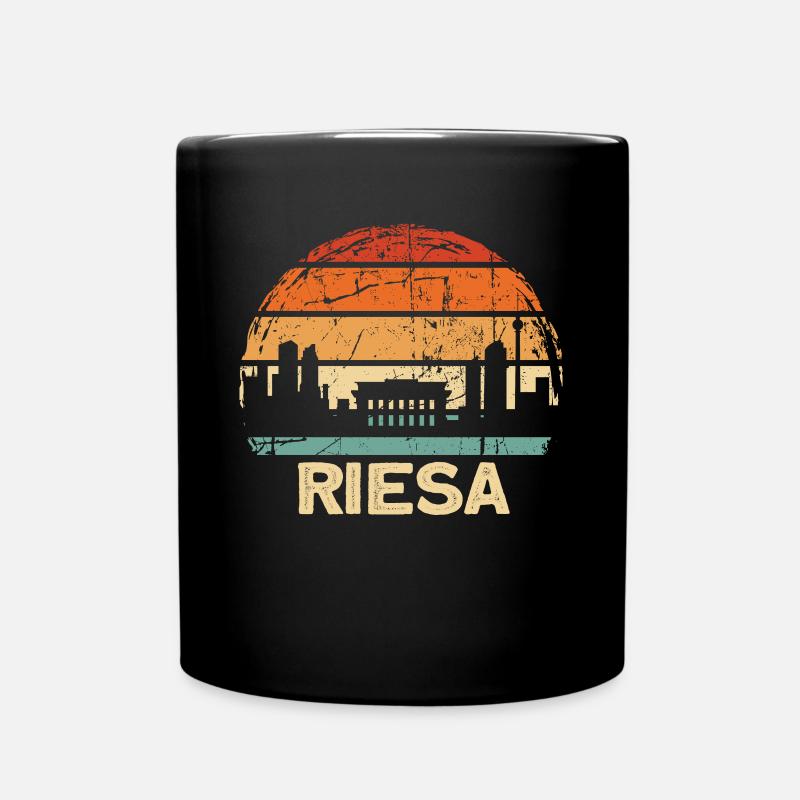 Riesa - Tasse einfarbig - Schwarz